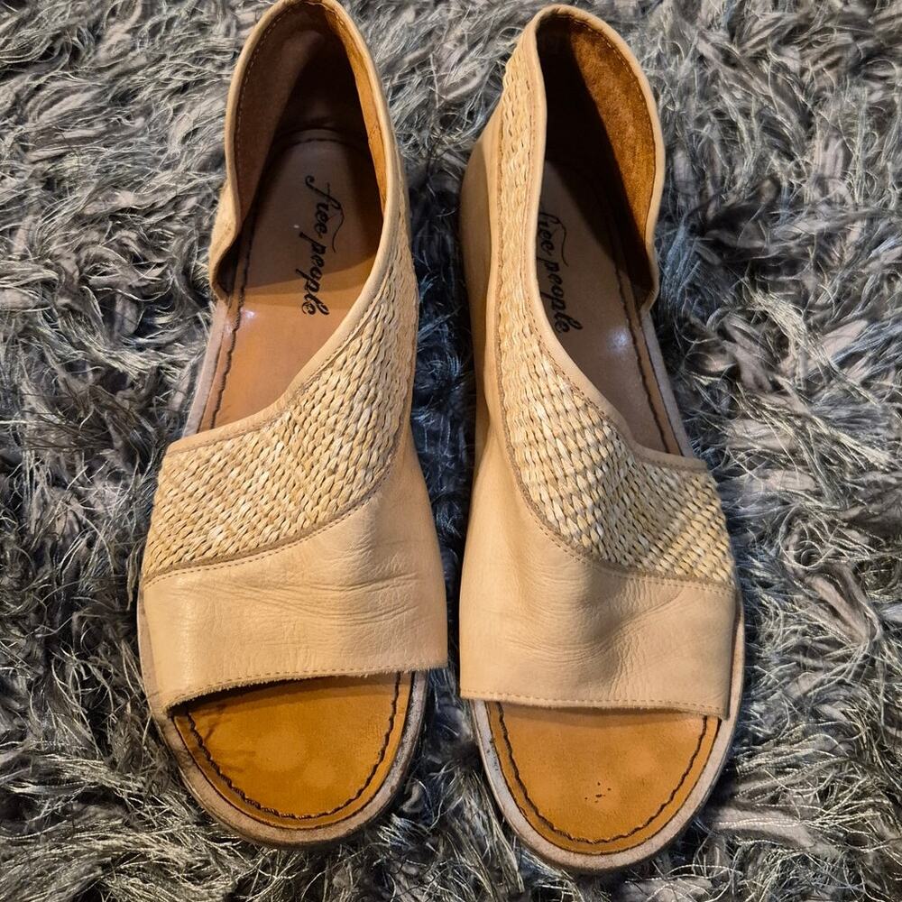 Free People Textured Mont Blanc Artisan Crafted Leather Sandals - Picture 3 of 8